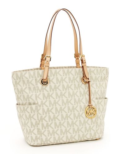 Michael Kors Jet Set Signature Logo Tote Handbag