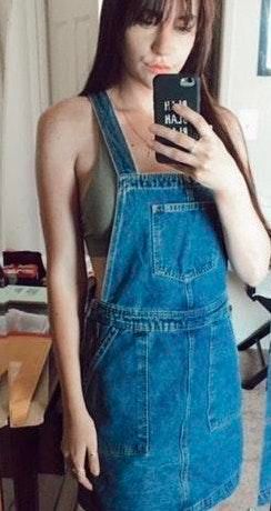 denim dungaree dress primark