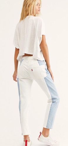 levi's 501 cropped taper jeans