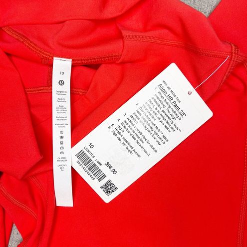 Lululemon Align High Rise Pant Leggings Love Red 10 NWT - $106 New