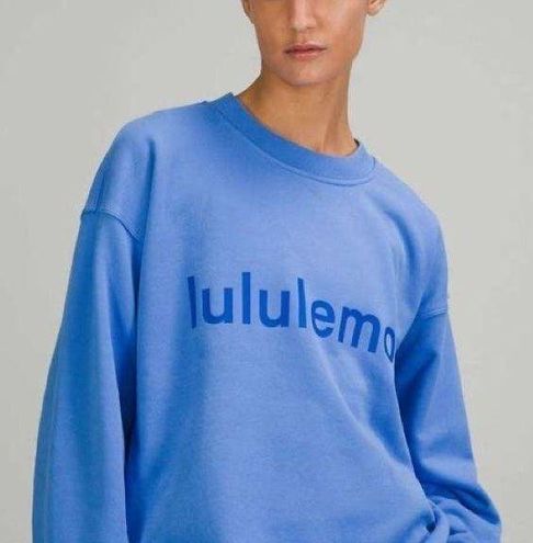 Lululemon RARE Blue Nile Perfectly Oversized Graphic Logo Crewneck  Sweatshirt - $150 - From M