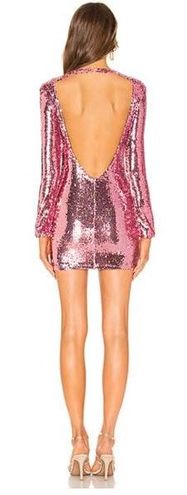 superdown Cindi Sequin Mini Dress in Pink