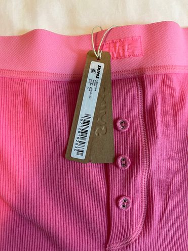 SKIMS Ribbed Boy Short Pajamas Pink Size XL - $30 (40% Off Retail) - From  Ashton