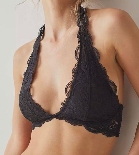 Free People Black Lace Halter Bralette Size XS - $7 (81% Off Retail) - From  Lola