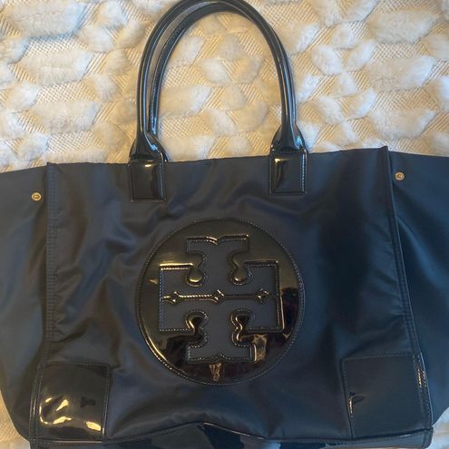 Tory Burch Ella Patent Tote Black