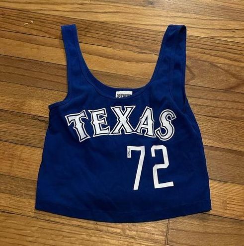 Pink Texas Rangers Blue Crop Top Size XS - $18 - From amber