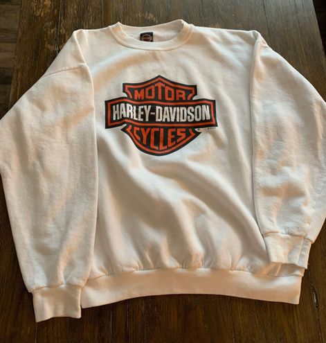 Harley Davidson Vintage Crewneck White 