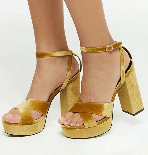 forever 21 yellow heels