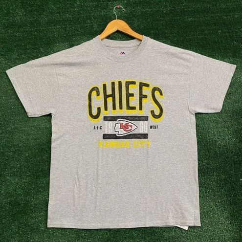 Majestic Kansas City Chiefs Tshirt size large Gray - $25 - From Spiral