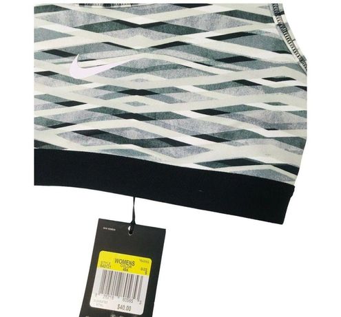 Nike New Pro Criss Cross Bra Top Dry Fit Workout Logo Athletic Geometric  Gray S - $24 New With Tags - From Michelle