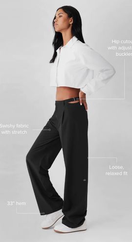 Alo Yoga Mid-Rise Showdown Trouser Black XS - $150 - From Julie