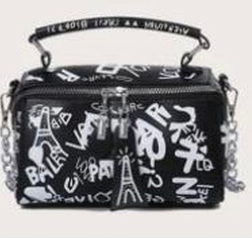 Blackwhite Graffiti Purse Black - $9 New With Tags - From Kiera