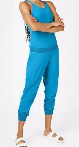 Sweaty Betty Explorer Strappy Back Beautify Jumpsuit: Aqua Teal Blue Size  XS - $49 - From Michelle