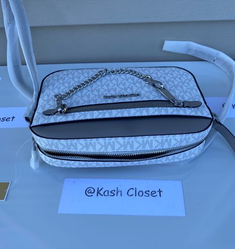 Michael Kors MK Jet set Item Large EW Zip Chain Crossbody - Bright White -  $139 (60% Off Retail) New With Tags - From Kash