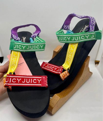 Juicy Couture Wedge Flip Flops | Cute shoes heels, Flip flop shoes,  Pantyhose heels