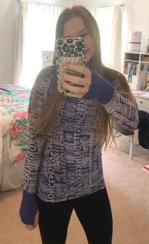 Lululemon ~RARE~ Manifesto Long Sleeve Shirt Purple Size 4 - $20