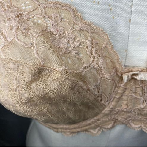 Panache Envy Side Support Lace Unlined Underwire Bra 30F Balconette Size  undefined - $41 - From Alia