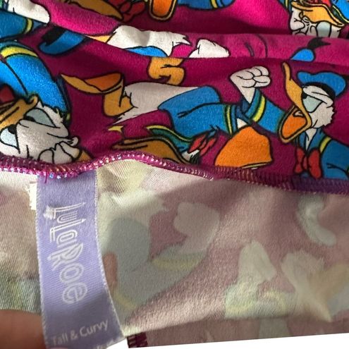 LuLaRoe Angry Donald Duck Leggings All Over Print Women's Size Tall & Curvy  - $20 - From Raynika