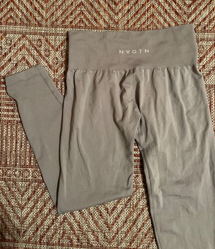 NVGTN Light Grey Solid Seamless Leggings Gray Size M - $35 (30