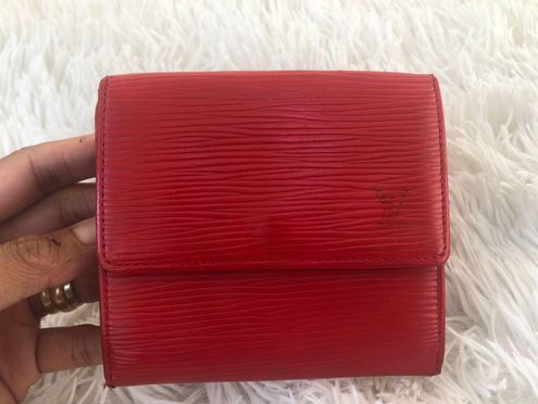 Louis Vuitton Red Epi Leather Elise Wallet