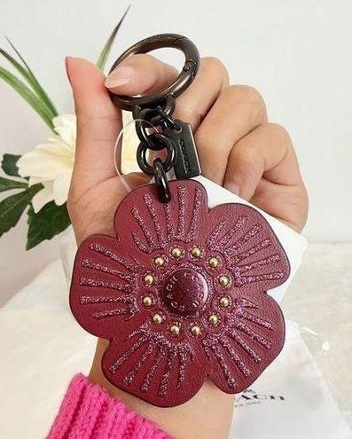 Coach NWT Tea Rose Bag Charm/Key Chain - $53 New With Tags - From Juli