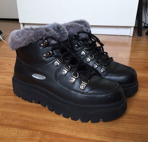skechers platform boot