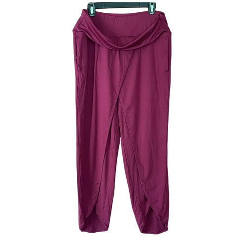Halara Palazzo Pants Split Wide Leg Stretch High Waisted Purple Size XL NEW  - $35 New With Tags - From Adrienne