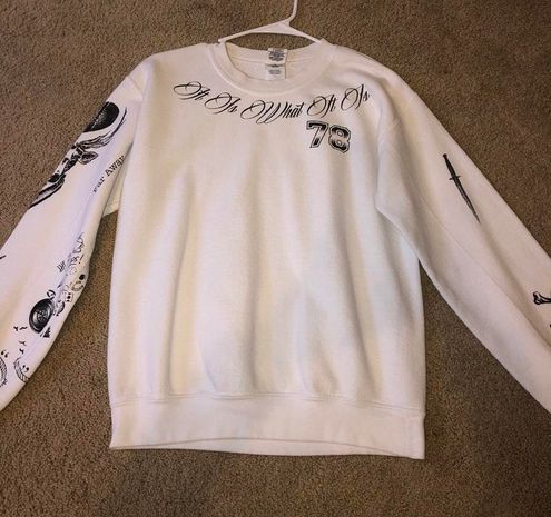 Gildan Louis Tomlinson Tattoo Sweatshirt White - $20 - From Maddie