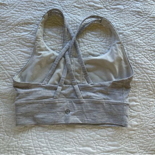 Lululemon Energy Bra *Long Line Wee Are From Space Nimbus Battleship size 4  Gray - $15 (74% Off Retail) - From Zoe