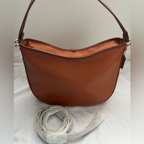 COACH Color-Block Leather Soft Tabby Hobo