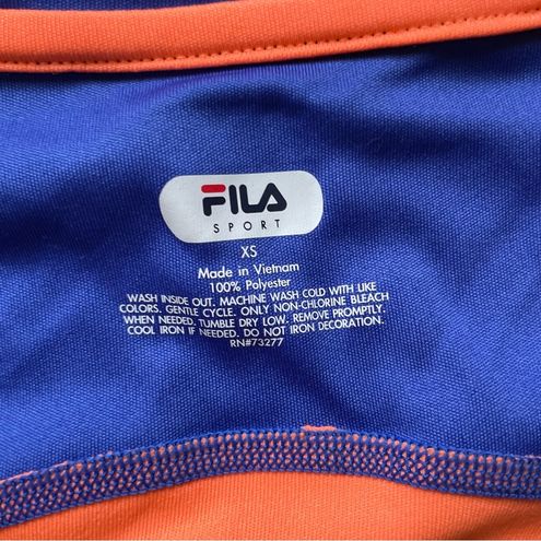 FILA Long Sleeve Color Blocked Activewear Top Size XS - $8 New