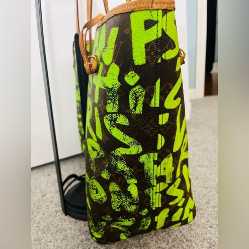 Louis Vuitton Graffiti Neverfull Stephen Sprouse Neverfull Neon Green -  $1558 - From Kelly