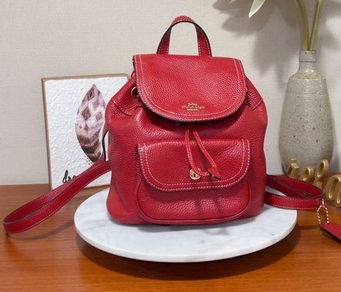 Coach Pennie Backpack 22 Red Leather Adjustable Straps NWT $350 - $167 New  With Tags - From Leinna