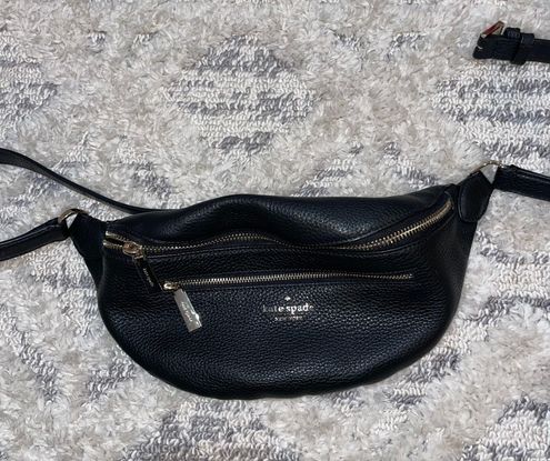 Kate Spade Black Satin Belt Bag Kate Spade