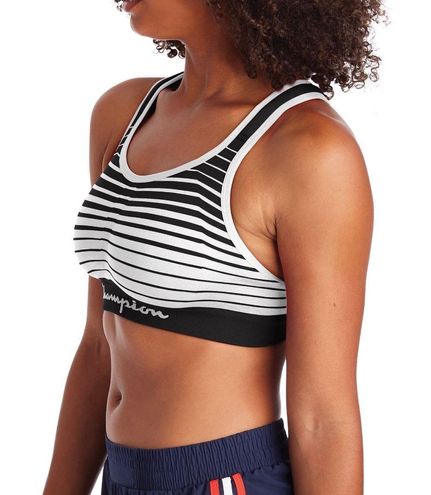 Champion Black & White Sports Bra Size L - $18 New With Tags