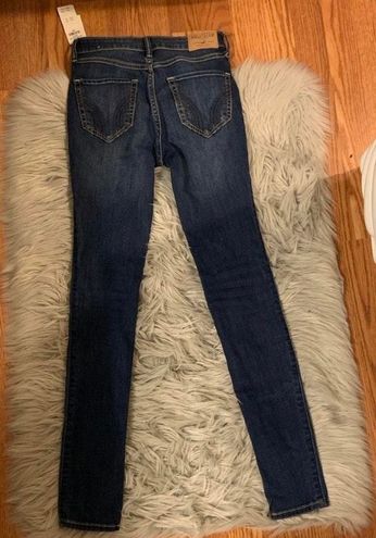 Hollister Stretch Super Skinny High-Rise Jeans Blue Size 00 - $25 (50% Off  Retail) New With Tags - From Dian