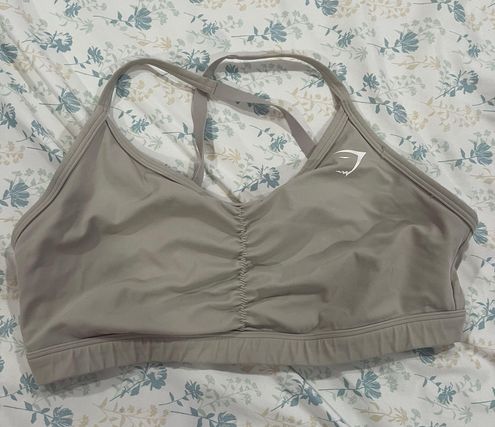 Gymshark Ruched Sports Bra Gray Size L - $23 (23% Off Retail) - From Maria