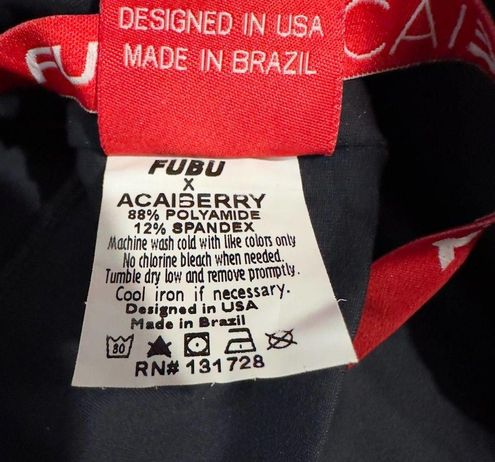 Fubu x Acaiberry Brazilian Butt Lift Leggings Black Red White