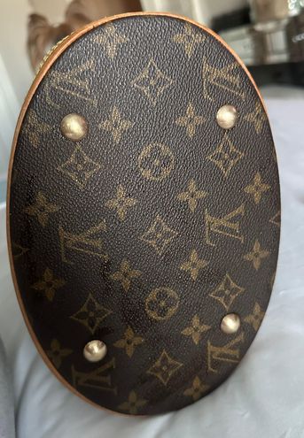 Louis Vuitton // Brown & Pink Monogram Néonoé MM Bucket Bag – VSP