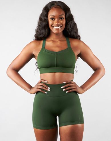 Buff Bunny Green Sports Bra Size S - 65% off