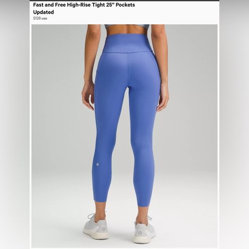 Lululemon Fast and Free High-Rise Tight 25” Pockets Updated Size