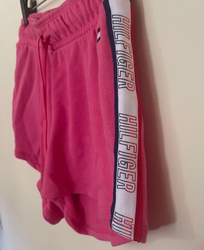 Nwt tommy hilfiger sport draw string pink running shorts size small