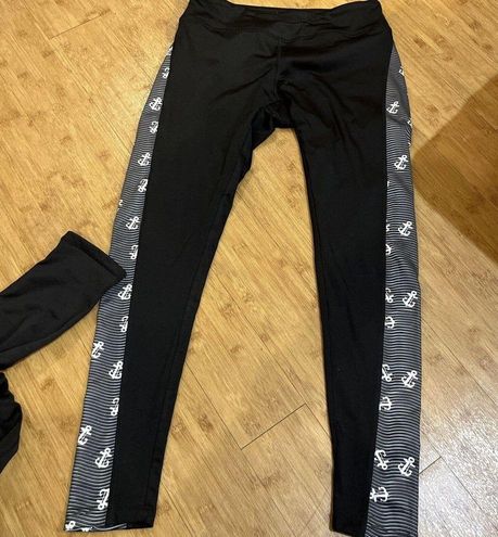 Cuddl Duds 2 Pair Black Leggings Sz M Cuddle Duds Climate Right LulaRoe  Nautical Stripe Size M - $9 - From Lisa