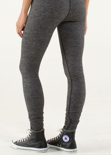 Lululemon Wunder Under Pant (Print) Heathered Herringbone Heathered Black  Black Size 4 - $34 - From Becky