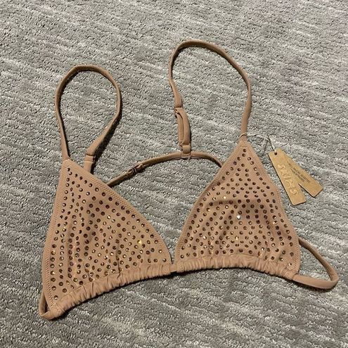 SPARKLE JERSEY MINI TRIANGLE BRALETTE