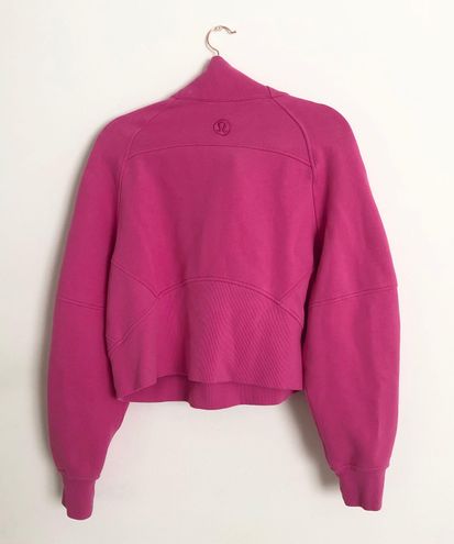 Lululemon Scuba Oversized Funnel Neck Half Zip Sonic Pink M/L Size M - $195  - From Julie