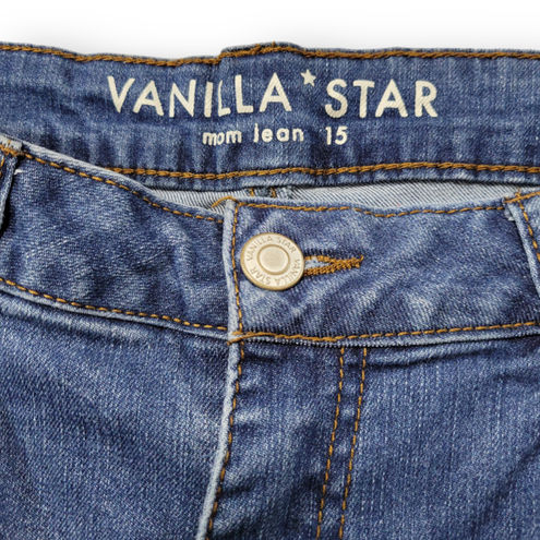 Vanilla Star Blue Jean Patch Flared Denim Jeans/15 