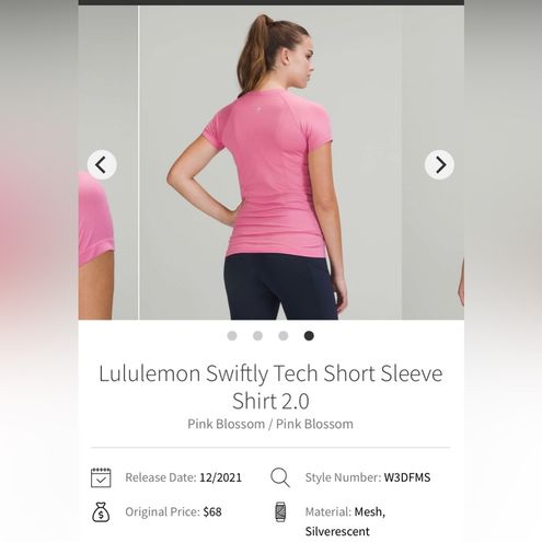 Lululemon Swiftly Tech Short Sleeve Shirt 2.0 - Pink Blossom