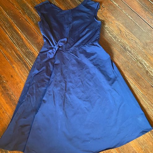 MaxMara WEEKEND Max Mara sleeveless a-line dress navy Blue