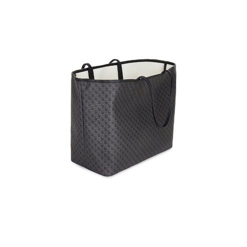 Anine Bing Emma Tote in Black Monogram Print Womens Travel Handbag Shopper  Bag